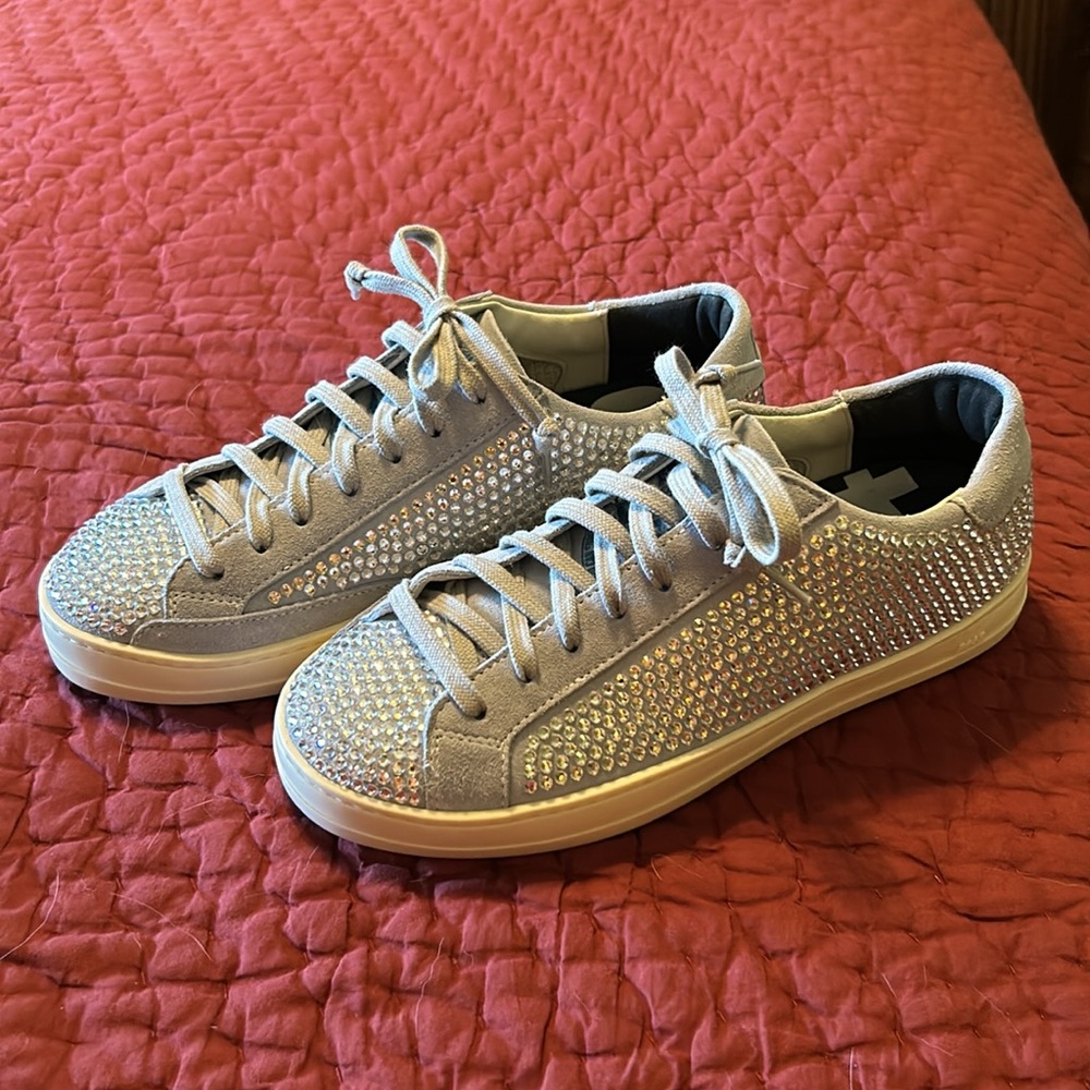 P448 Lagoon Suede Sneakers, Size 38 (7.5/8)